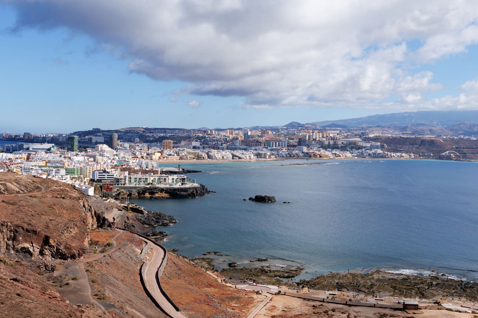 Veduta del paesaggio costiero di Gran Canaria
